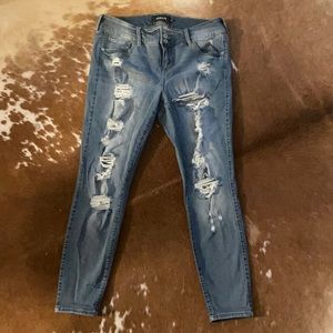 Torrid distressed jeggings